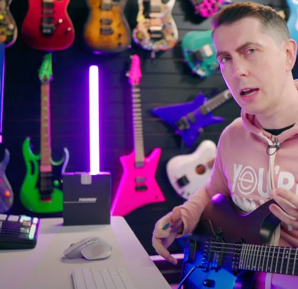 World renowned musician and music creator Thomas McRocklin demos Fishman TriplePlay MIDI guitar controller